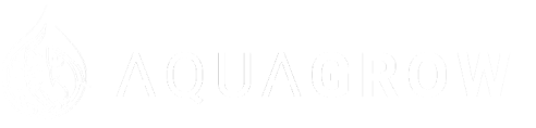 Aquagrow logo - white